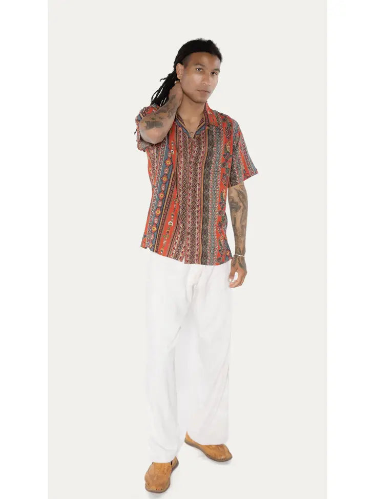 Vilas Button Up Shirt - Red