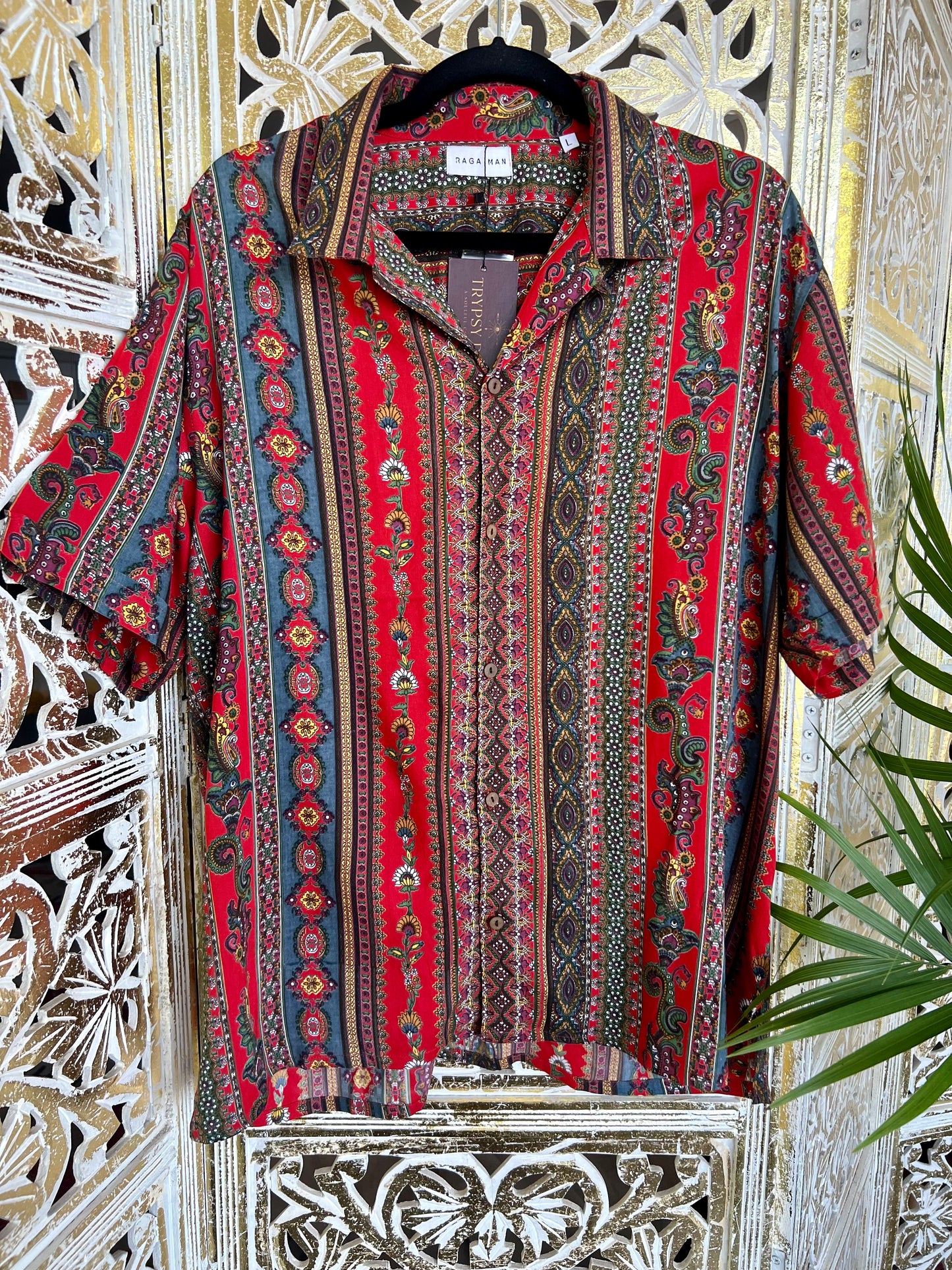 Vilas Button Up Shirt - Red