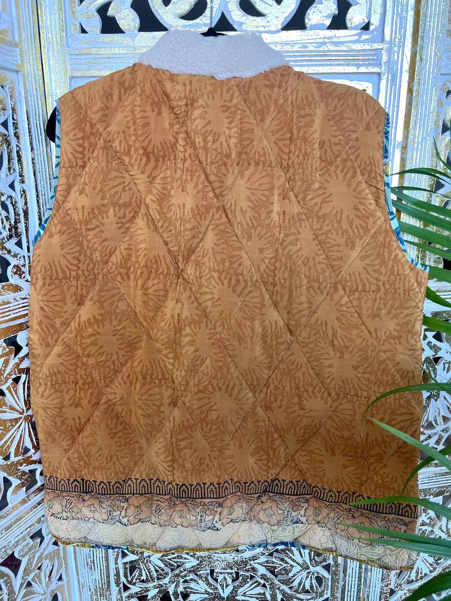 Reversible Vest - Gold/Blue & Copper