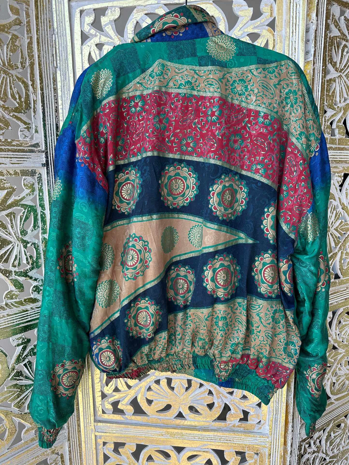 Bomber Jacket - Blue/Green