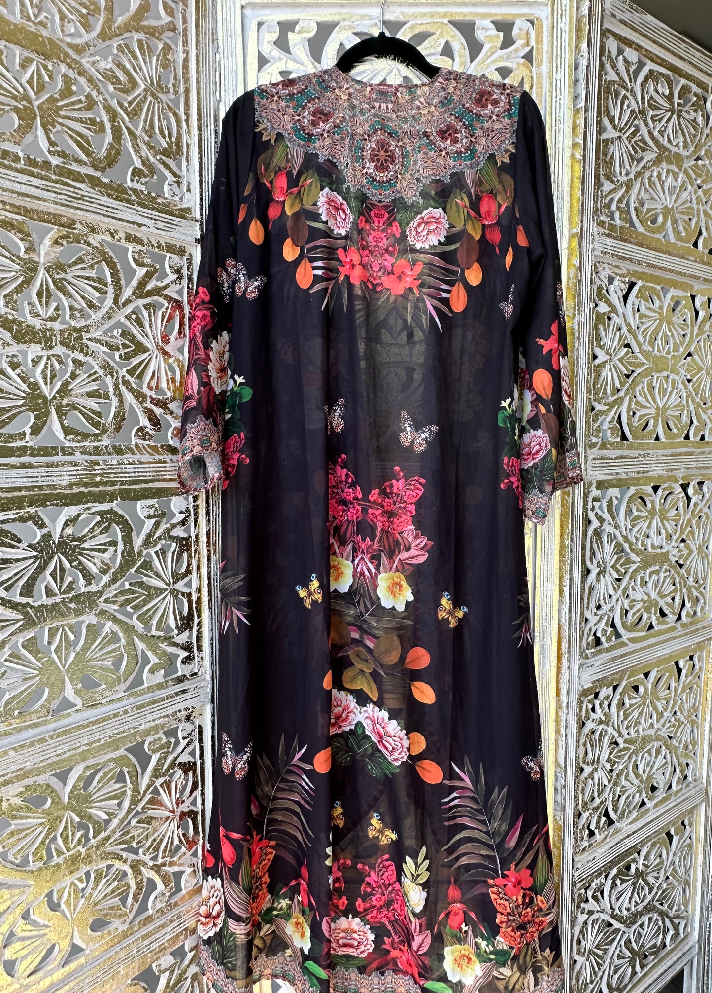 Kimono - Black Floral