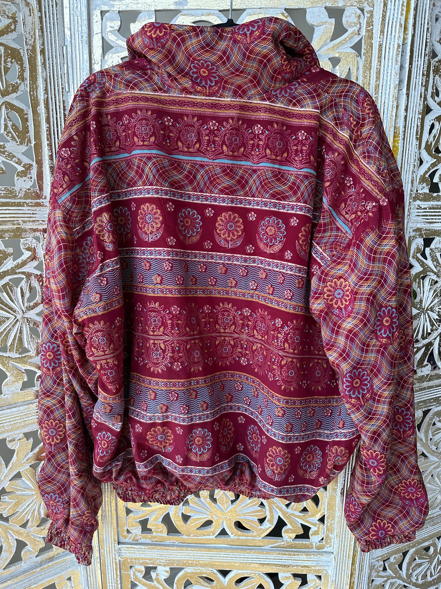 Bomber Jacket - Red Floral