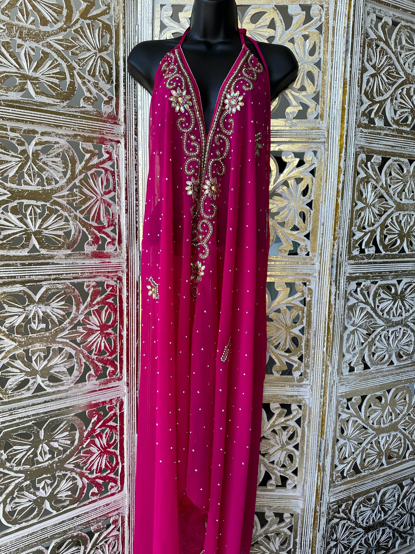 Silk Sari Dress - Pink