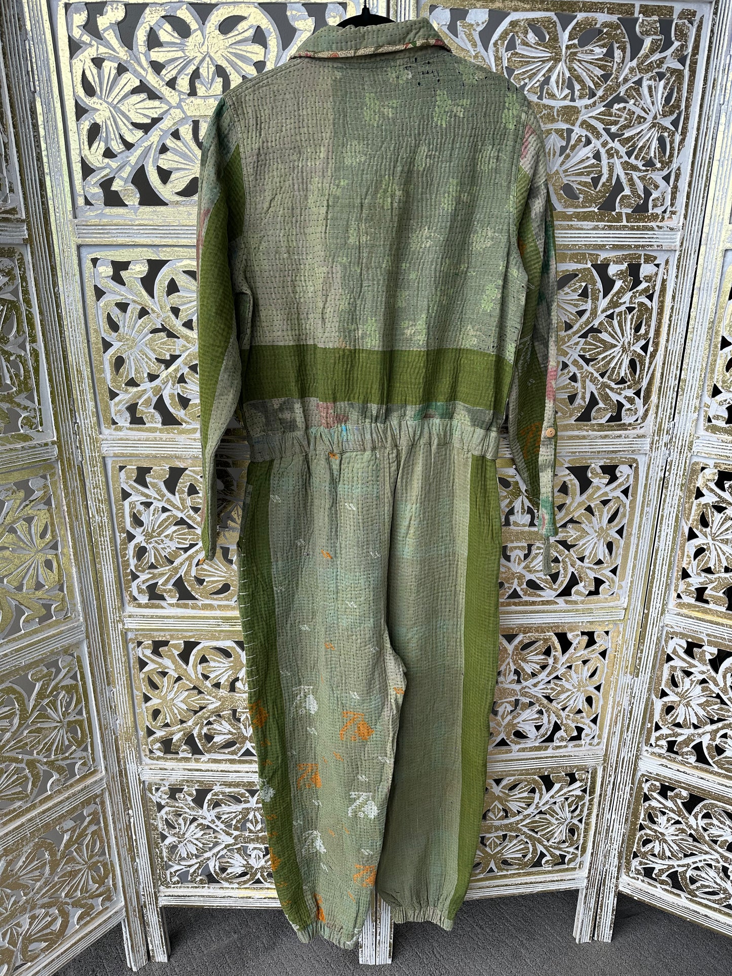 Kantha Jumpsuit - Green