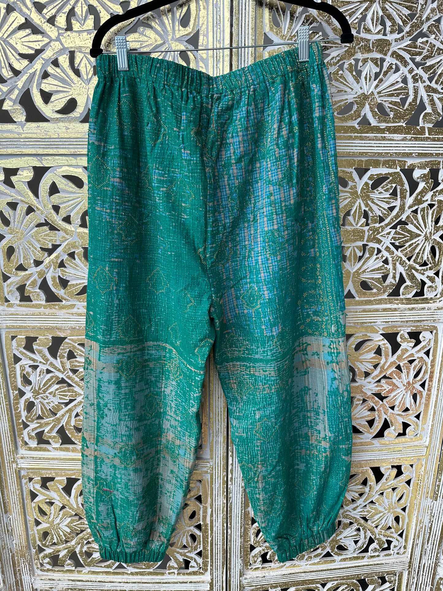 Kantha Pants - Teal