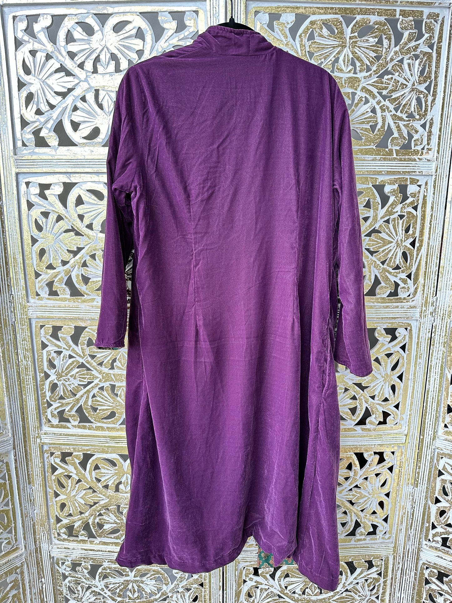 Velvet Jacket (reversible) - Teal & Purple