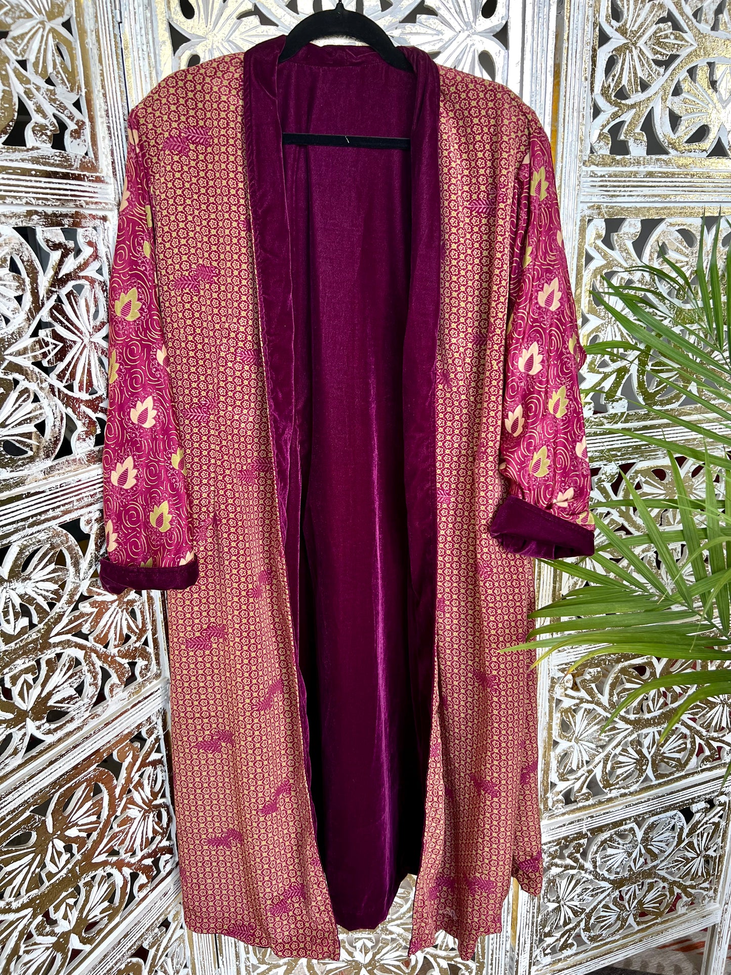 Velvet Jacket (reversible) - Fuchsia