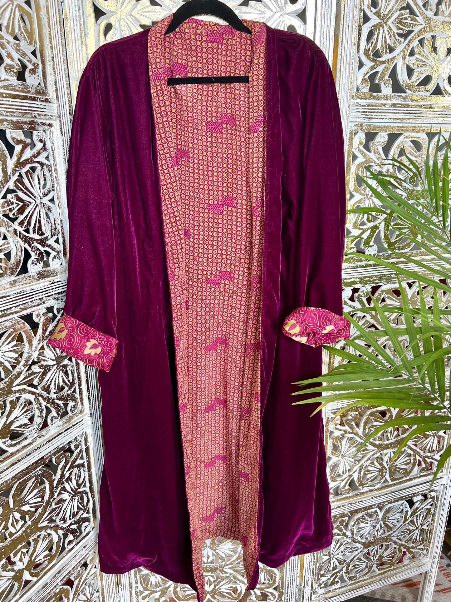 Velvet Jacket (reversible) - Fuchsia