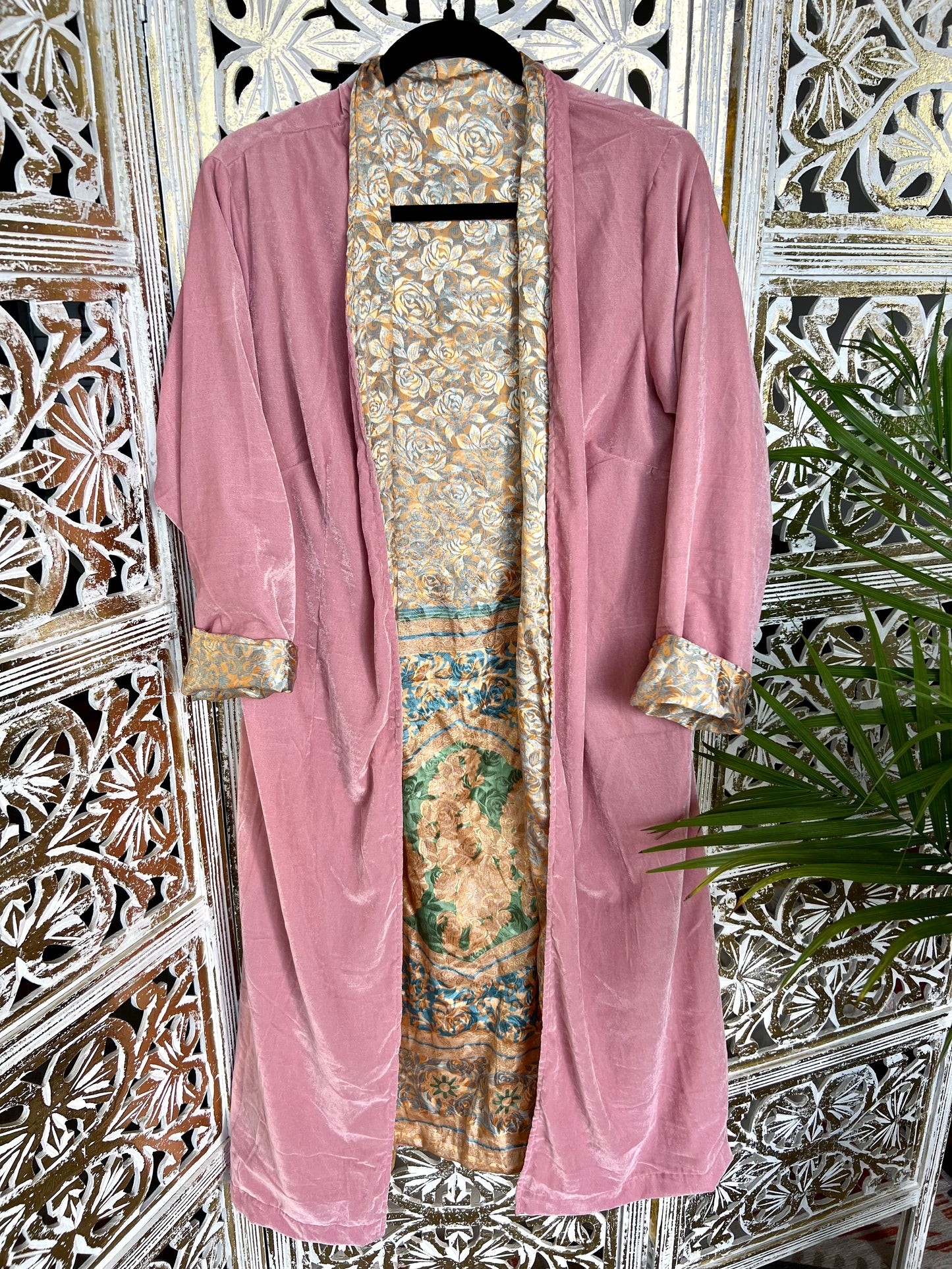 Velvet Jacket (reversible) - Peachy Pink