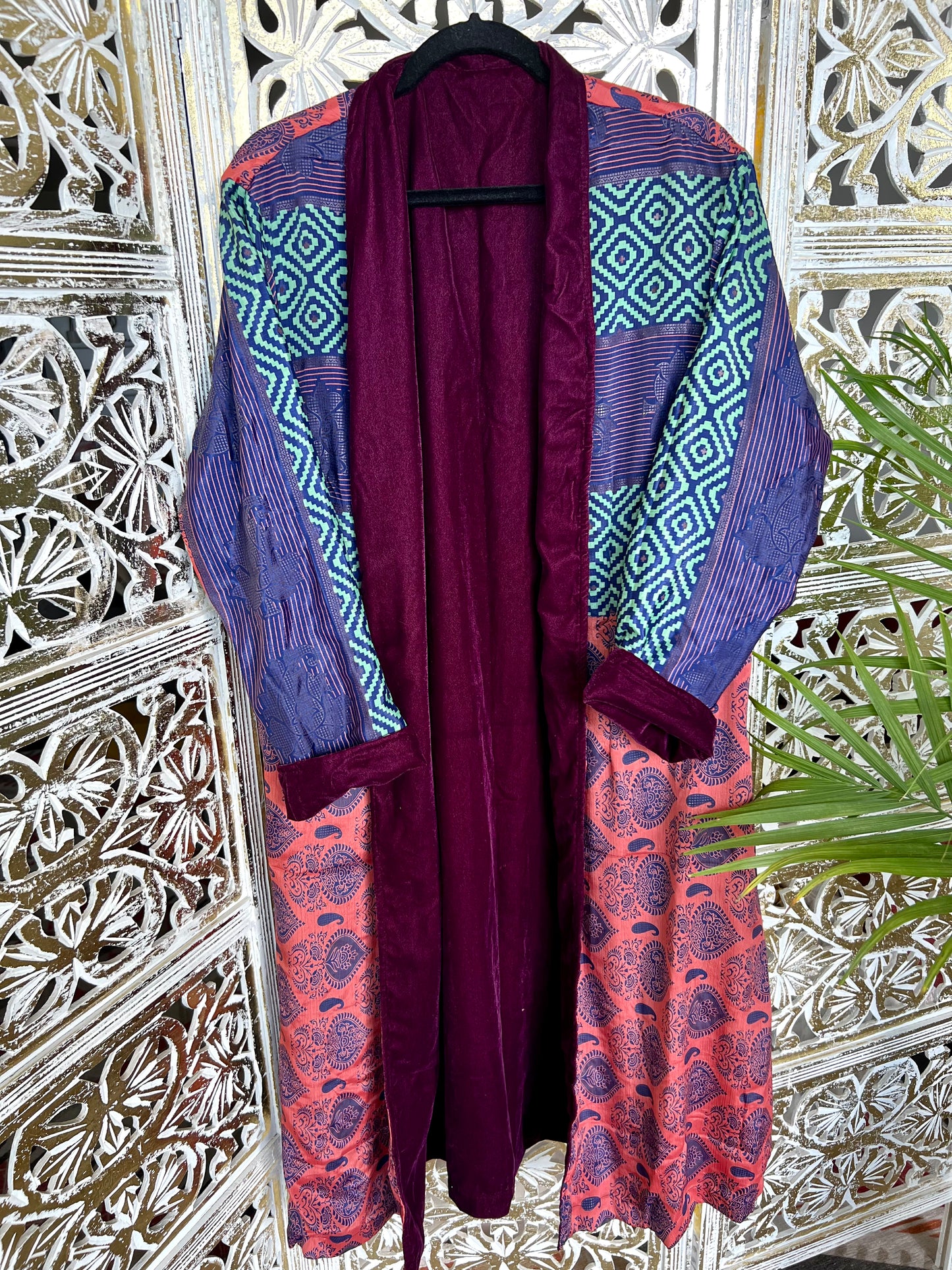 Velvet Jacket (reversible) - Coral