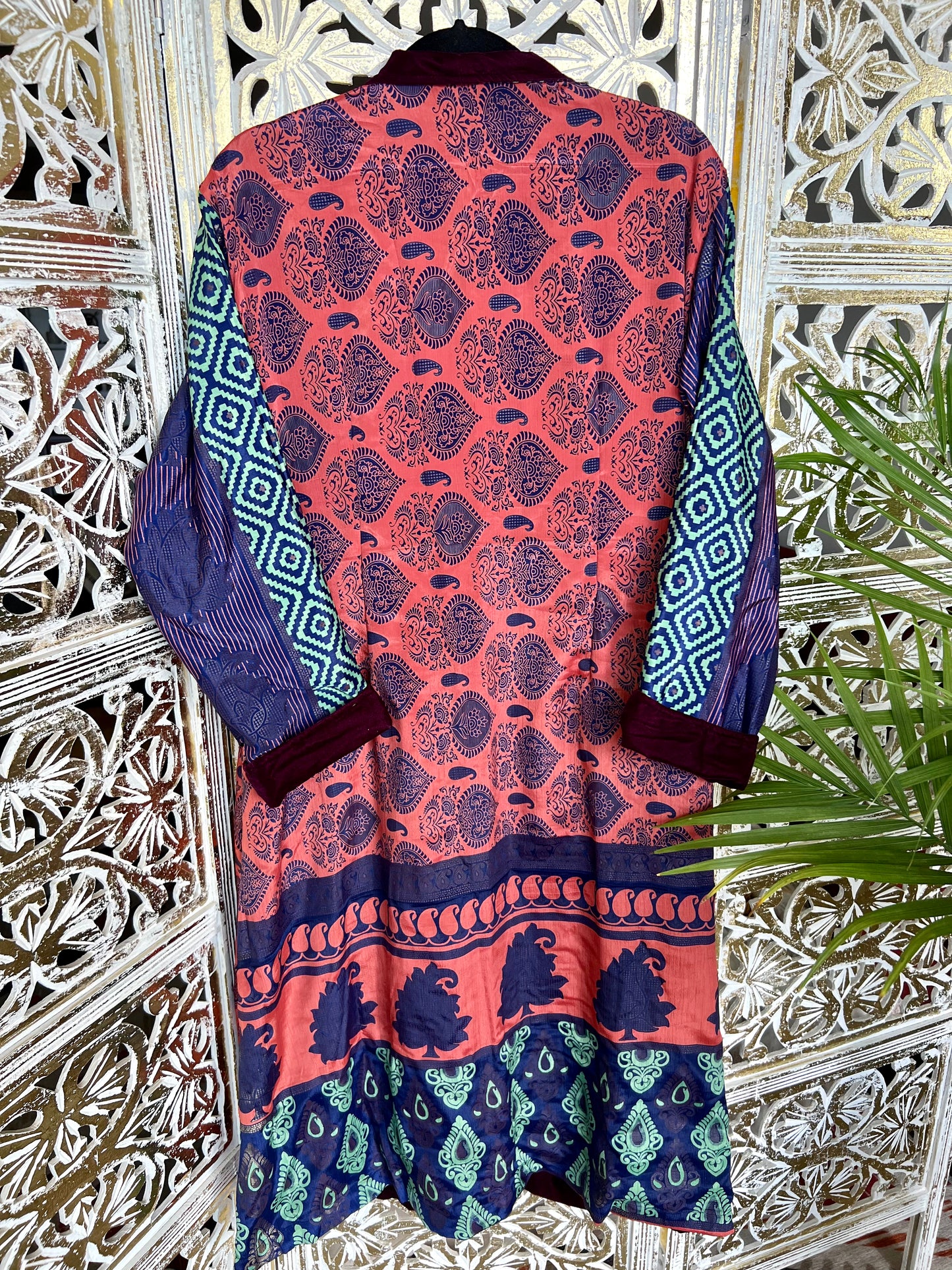 Velvet Jacket (reversible) - Coral