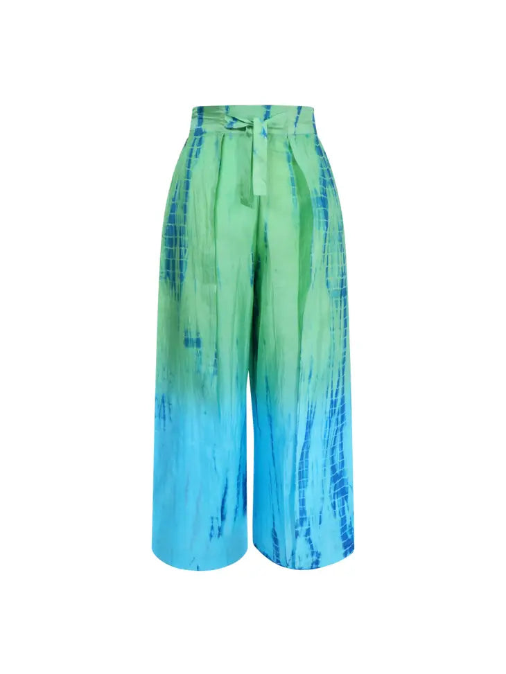 Moksha Boho Top & Pants (set) - Blue/Green