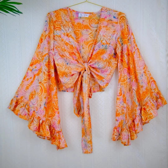 Bohemian Goddess Top - Orange/Pink