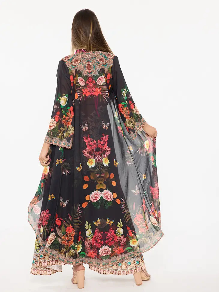 Kimono - Black Floral
