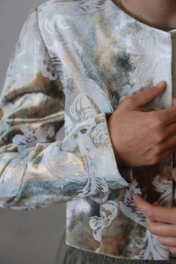 Metallic Blazer - Brown