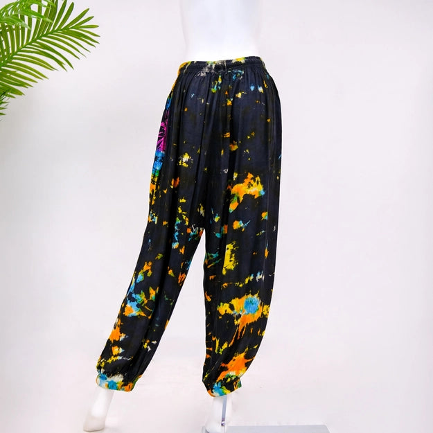 Balloon Pants - Tie Dye/Black