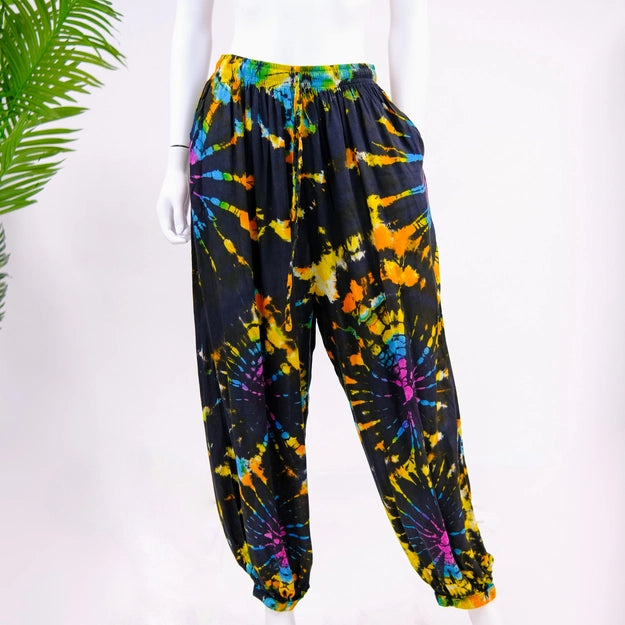 Balloon Pants - Tie Dye/Black