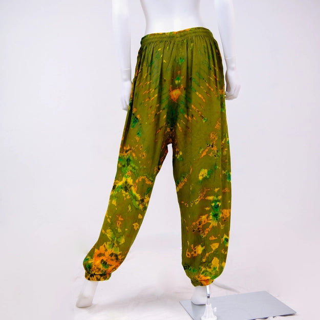 Balloon Pants - Tie Dye/Green