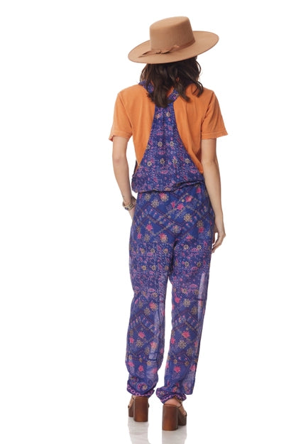 Printed Jumpsuit - Indigo
