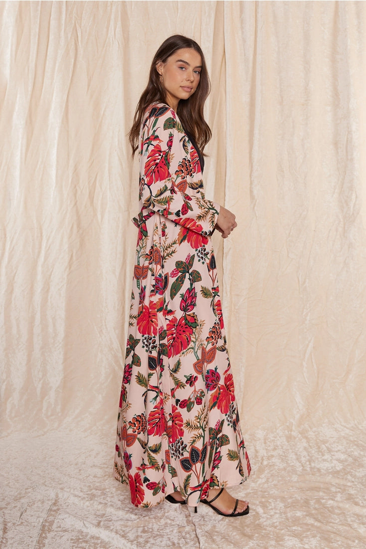Silk Kimono - Floral
