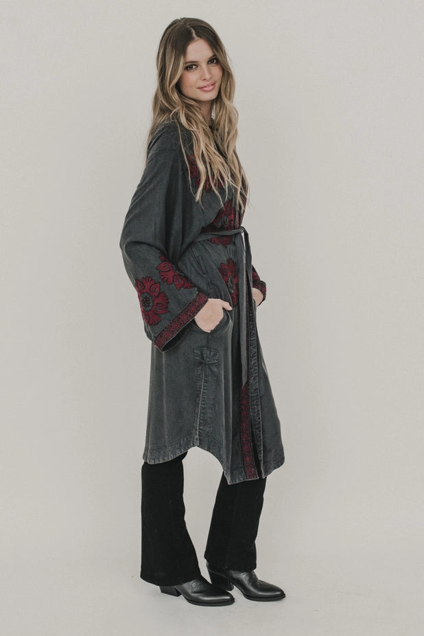 Roma Kimono - Grey