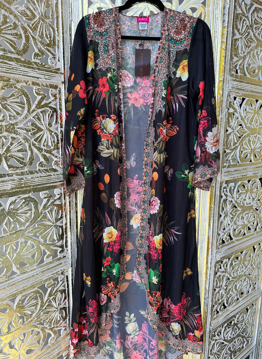 Kimono - Black Floral