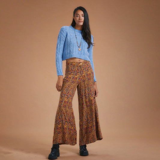 Groovy Wide Leg Palazzo Pants